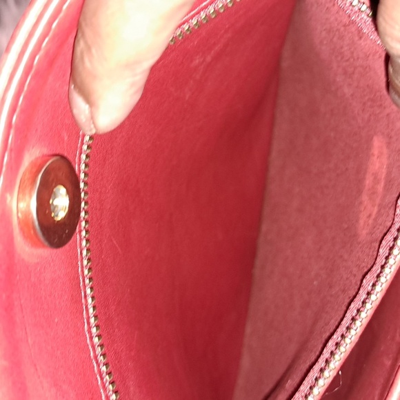 Coach  Vintage USA 9806 Slim Bucket Equestrian Red Leather Legacy Shoulder Bag - Picture 13 of 15